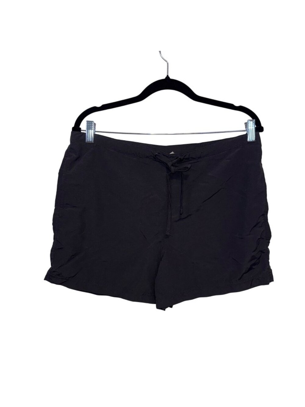 L.L. Bean Womens Black Nylon Lightweight Drawstring Shorts Size M